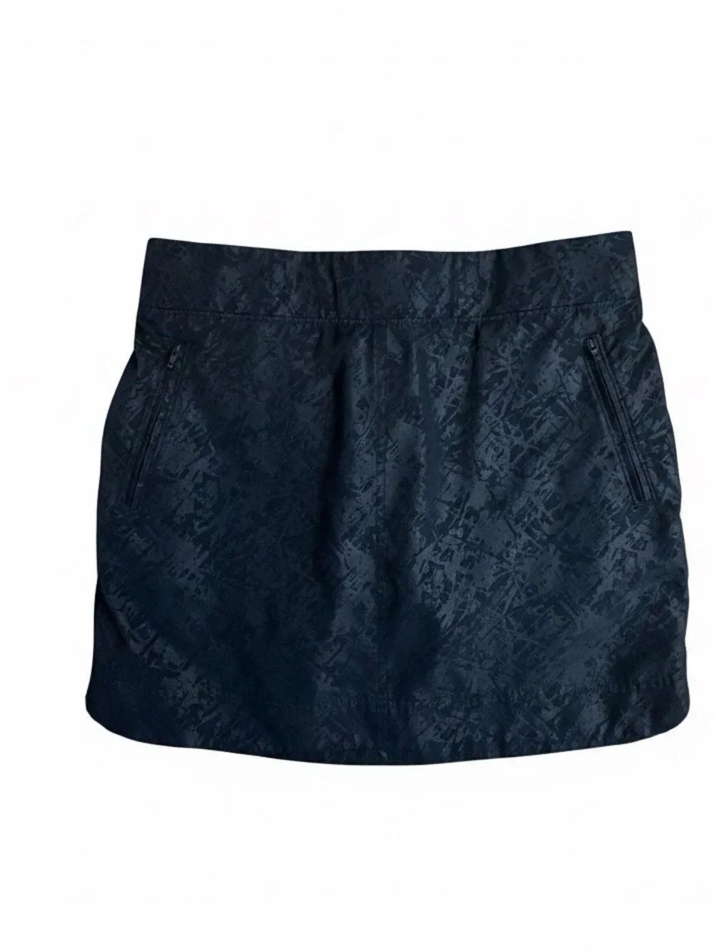 ORVIS women’s Navy Textured A-Line Skort with Zip Pockets size M